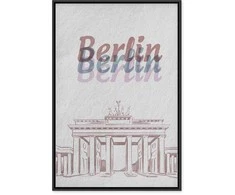 Artgeist Paveikslas - Berlin in Watercolours (1 Part) Vertical