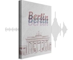Artgeist Paveikslas - Berlin in Watercolours (1 Part) Vertical
