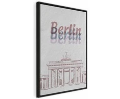 Artgeist Paveikslas - Berlin in Watercolours (1 Part) Vertical