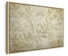 Artgeist Paveikslas - Botanical Motif with Leaves and Vines in Sand Colors