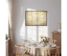 Artgeist Paveikslas - Botanical Motif with Leaves and Vines in Sand Colors