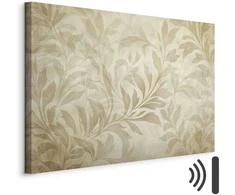 Artgeist Paveikslas - Botanical Motif with Leaves and Vines in Sand Colors