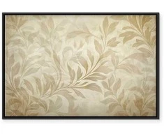 Artgeist Paveikslas - Botanical Motif with Leaves and Vines in Sand Colors