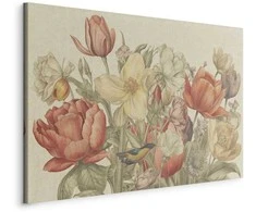 Artgeist Paveikslas - Bouquet of flowers on a cream background