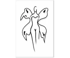 Artgeist Paveikslas - Butterfly Woman (1 Part) Vertical