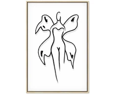 Artgeist Paveikslas - Butterfly Woman (1 Part) Vertical