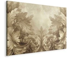 Artgeist Paveikslas - Carved Baroque Ornaments Rich Composition in Sepia Colors
