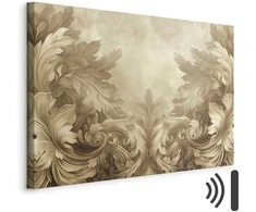 Artgeist Paveikslas - Carved Baroque Ornaments Rich Composition in Sepia Colors