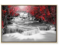 Artgeist Paveikslas - Cascade of Thoughts (1 Part) Wide Raudona