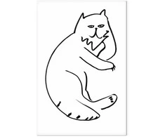 Artgeist Paveikslas - Cat Relaxing (1 Part) Vertical