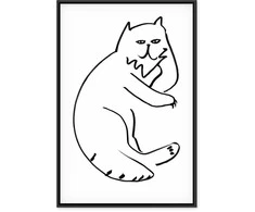 Artgeist Paveikslas - Cat Relaxing (1 Part) Vertical