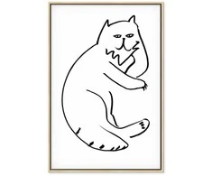 Artgeist Paveikslas - Cat Relaxing (1 Part) Vertical