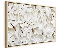 Artgeist Paveikslas - Ceramic Leaves (1 Part) Wide