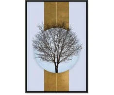 Artgeist Paveikslas - Circle of Nature (1-part) - Tree Branches in Round Composition