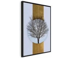 Artgeist Paveikslas - Circle of Nature (1-part) - Tree Branches in Round Composition