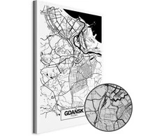 Artgeist Paveikslas - City Plan: Gdansk (1 Part) Vertical