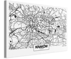 Artgeist Paveikslas - City Plan: Krakow (1 Part) Wide