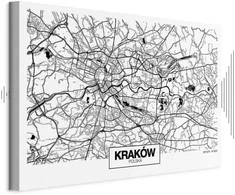 Artgeist Paveikslas - City Plan: Krakow (1 Part) Wide