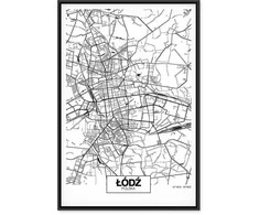 Artgeist Paveikslas - City Plan: Lodz (1 Part) Vertical