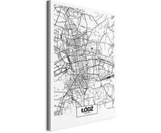 Artgeist Paveikslas - City Plan: Lodz (1 Part) Vertical