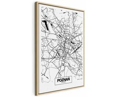 Artgeist Paveikslas - City Plan: Poznan (1 Part) Vertical
