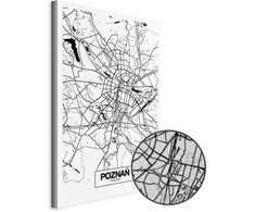 Artgeist Paveikslas - City Plan: Poznan (1 Part) Vertical