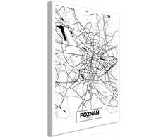 Artgeist Paveikslas - City Plan: Poznan (1 Part) Vertical