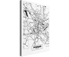 Artgeist Paveikslas - City Plan: Poznan (1 Part) Vertical
