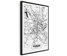 Artgeist Paveikslas - City Plan: Poznan (1 Part) Vertical