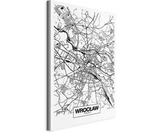 Artgeist Paveikslas - City Plan: Wroclaw (1 Part) Vertical