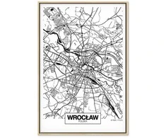 Artgeist Paveikslas - City Plan: Wroclaw (1 Part) Vertical