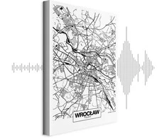 Artgeist Paveikslas - City Plan: Wroclaw (1 Part) Vertical