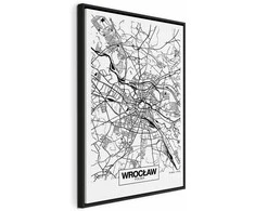 Artgeist Paveikslas - City Plan: Wroclaw (1 Part) Vertical