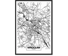 Artgeist Paveikslas - City Plan: Wroclaw (1 Part) Vertical
