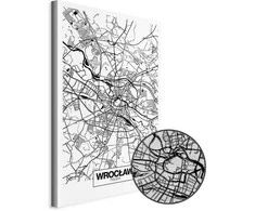 Artgeist Paveikslas - City Plan: Wroclaw (1 Part) Vertical