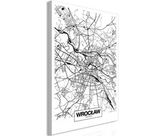 Artgeist Paveikslas - City Plan: Wroclaw (1 Part) Vertical