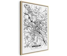Artgeist Paveikslas - City Plan: Wroclaw (1 Part) Vertical