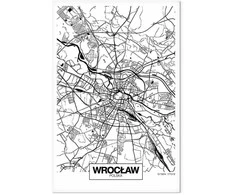 Artgeist Paveikslas - City Plan: Wroclaw (1 Part) Vertical