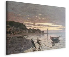 Artgeist Paveikslas - Claude Monet – Hauling a Boat Ashore, Honfleur