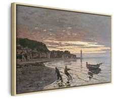 Artgeist Paveikslas - Claude Monet – Hauling a Boat Ashore, Honfleur