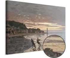 Artgeist Paveikslas - Claude Monet – Hauling a Boat Ashore, Honfleur