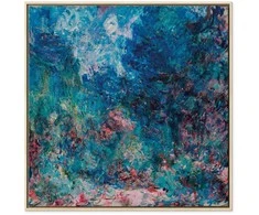 Artgeist Paveikslas - Claude Monet – La maison de l'artiste vue du jardin aux roses