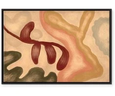 Artgeist Paveikslas - Colorful shapes – worn-out figures in lime wash technique