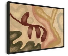 Artgeist Paveikslas - Colorful shapes – worn-out figures in lime wash technique