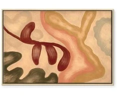 Artgeist Paveikslas - Colorful shapes – worn-out figures in lime wash technique