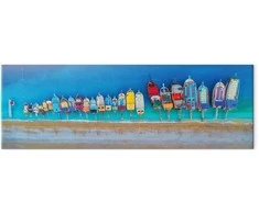 Artgeist Paveikslas - Colourful Boats (1 Part) Narrow