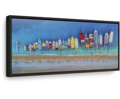 Artgeist Paveikslas - Colourful Boats (1 Part) Narrow