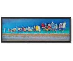 Artgeist Paveikslas - Colourful Boats (1 Part) Narrow