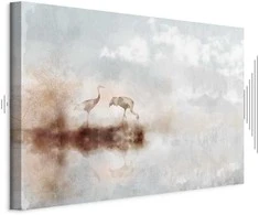 Artgeist Paveikslas - Cranes in the Morning (1 Part) Wide