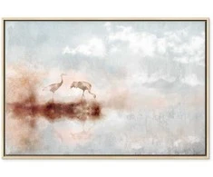 Artgeist Paveikslas - Cranes in the Morning (1 Part) Wide